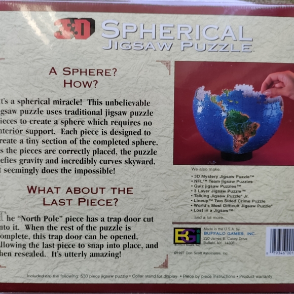 3D Spherical jigsaw Puzzle - Picture 3 of 6